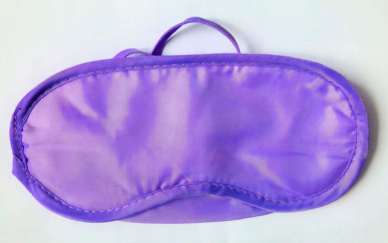 Bulk Cheap Sleep Mask Purple 20PCS Bulk (Price for 20PCS)- Advertising Promotional Item. W/Nose Guard and 2 Straps-Matching Elastic - Blindfold (Purple) by EZ REST - BeesActive Australia