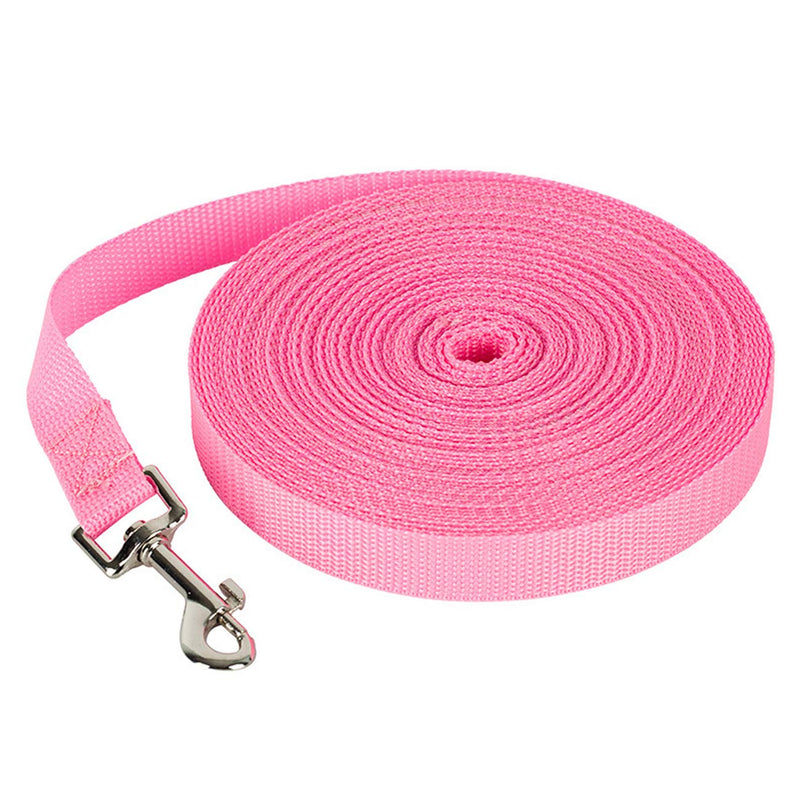 Long Dog Puppy Obedience Recall Training Agility Lead 40FT/50FT/65FT Training Leash for Training Play Camping Backyard 40 Feet (12m) Pink - BeesActive Australia