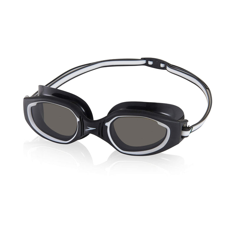 [AUSTRALIA] - Speedo Unisex Adult Swim Goggles HydroComfort BLACK/STEEL 