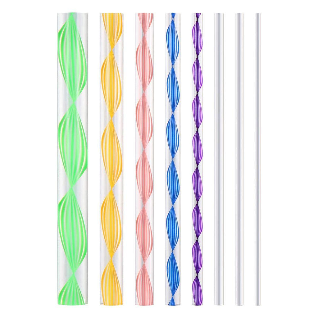 SUPVOX Dotting Rods Dual-Ended Twist Sticks Acrylic Nail Art Tool for Home Manicure Store 8Pcs - BeesActive Australia