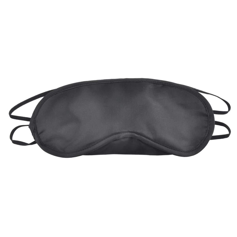 Black Sleep Eye Mask Polyester Sponge Shade Nap Cover Blindfold Mask for Sleeping Travel Soft - BeesActive Australia
