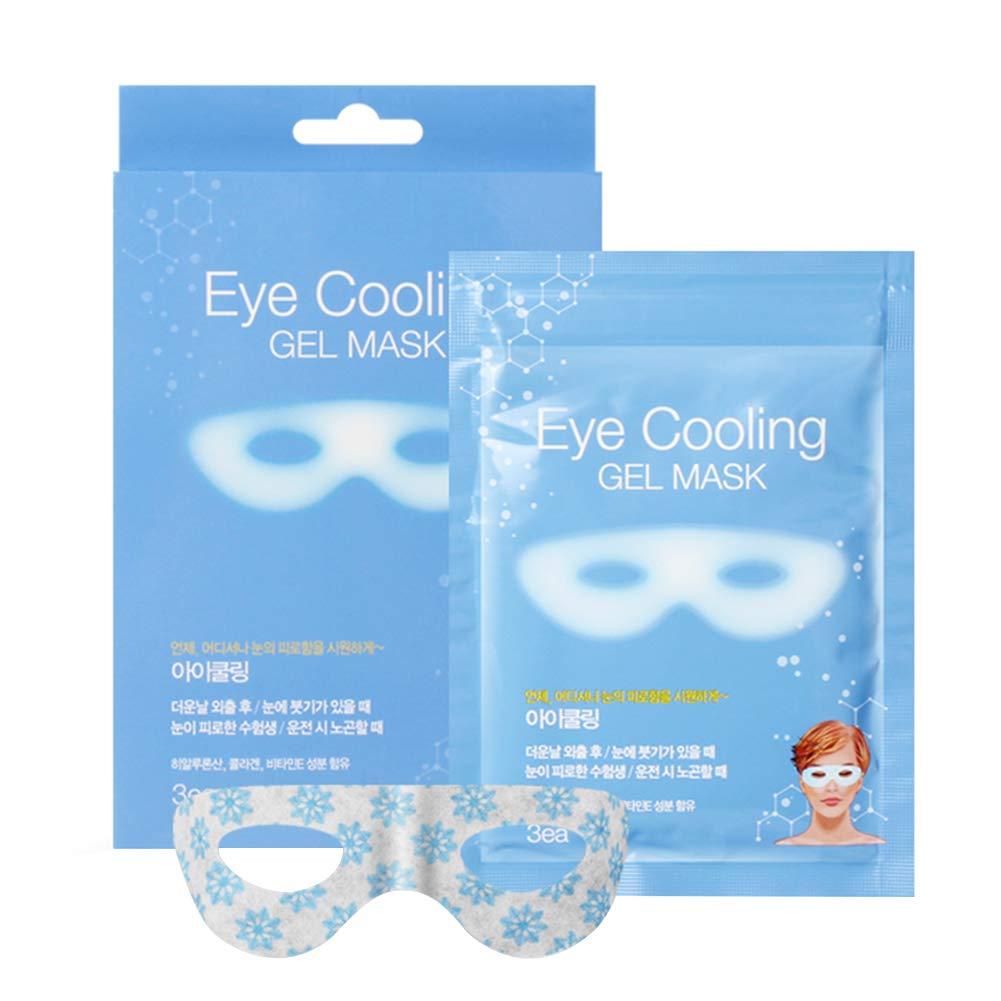 THE NAEUN Eye Cooling Gel Mask 3EA, Eye Stress Relief Gel Type Sheet Hyaluronic Acid Collagen Vitamin E - BeesActive Australia