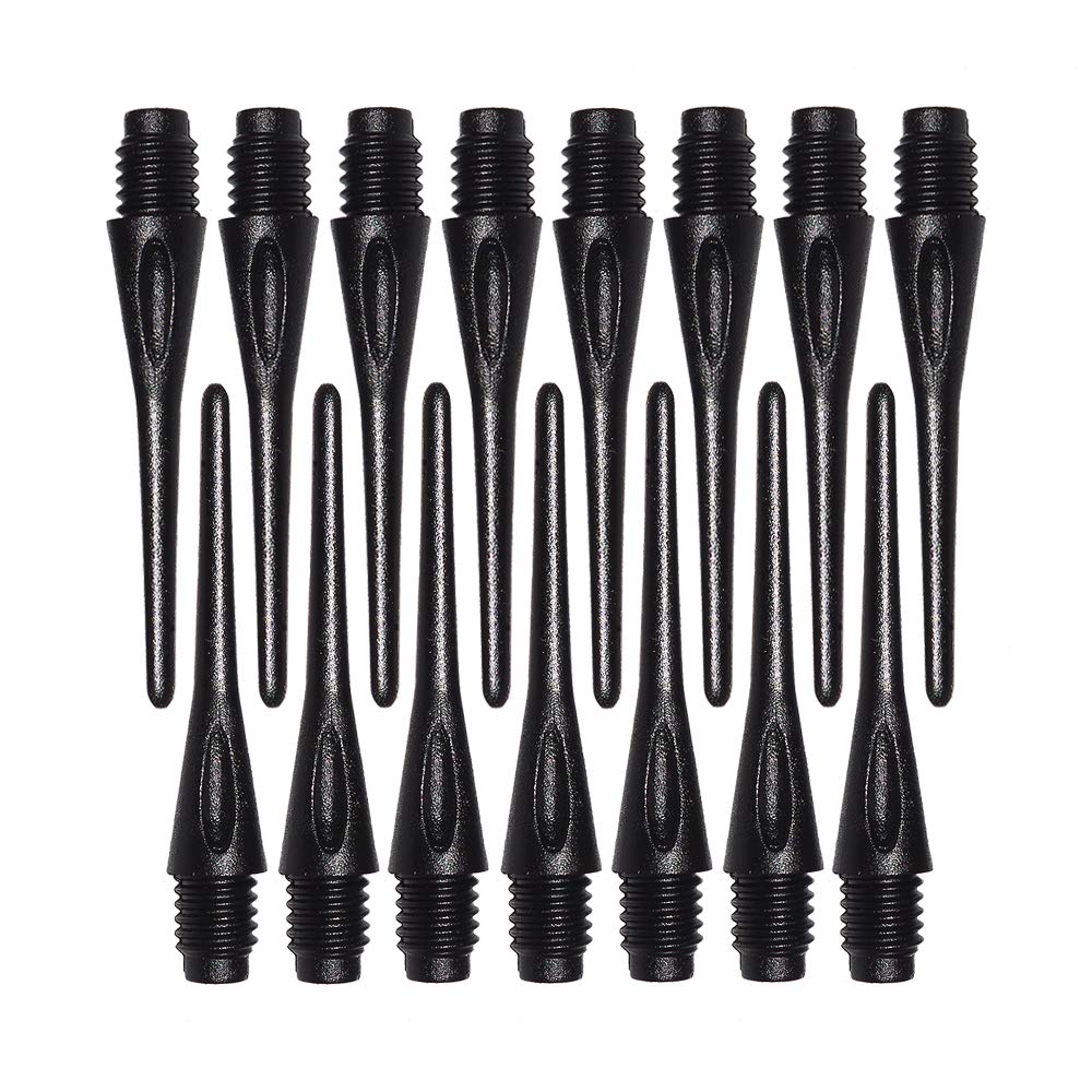 Wolftop 2BA Thread Soft Tip Dart Points 150/300 Pack - Plastic Dart Tips Replacement Dart Accessories Set - Black 150 Pack - BeesActive Australia