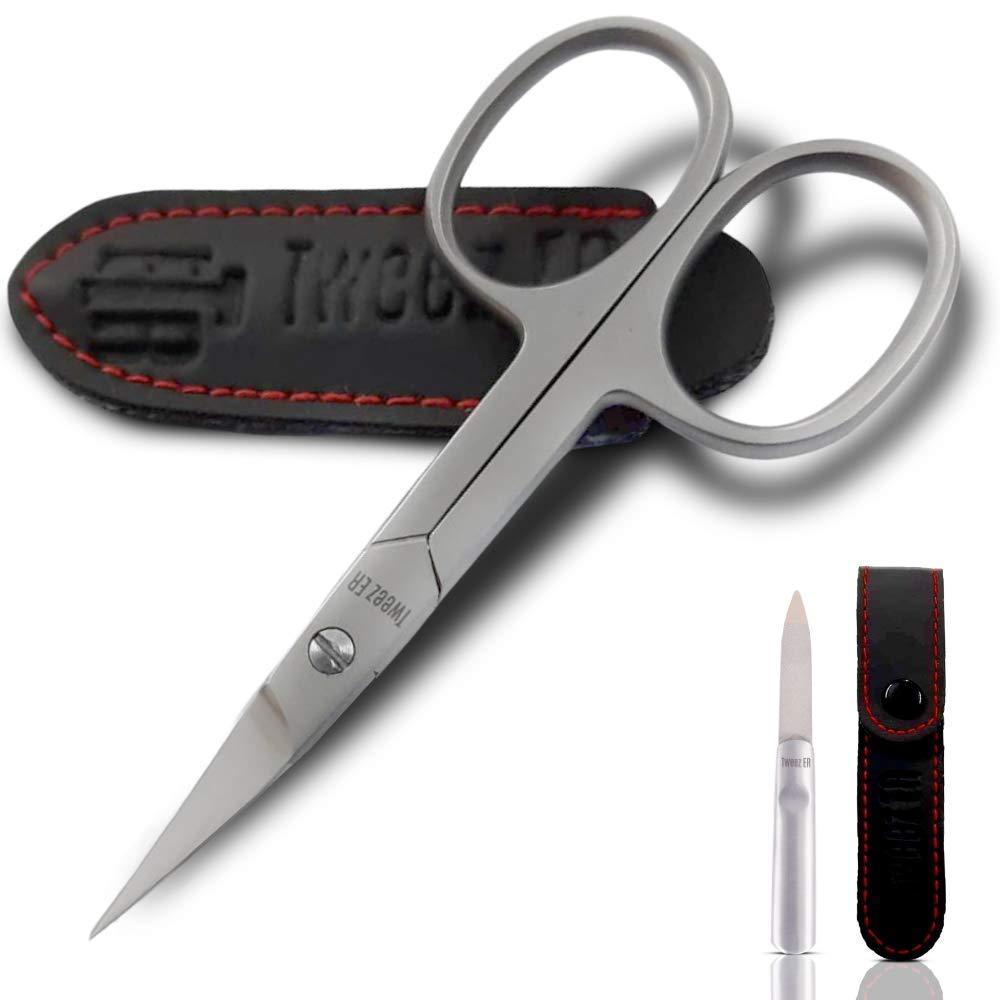 Nail Scissors | Premium Manicure scissors for Professionals, Hand Sharpened Cuticle Scissors and Nail File | fingernail scissors For Eyebrows,Nose Hair & Beard |Premium Quality Toenail Scissors - BeesActive Australia