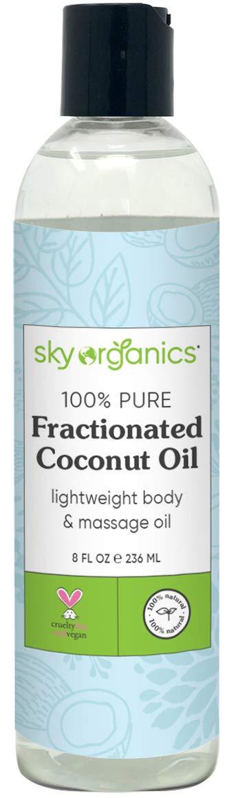 Fractionated Coconut Oil by Sky Organics (8 oz) Natural Fractionated Coconut Oil MCT Oil Moisturizing Coconut Carrier Oil Body Oil Coconut Makeup Remover Coconut Oil for Hair Skin DIY Fragrance Free - BeesActive Australia