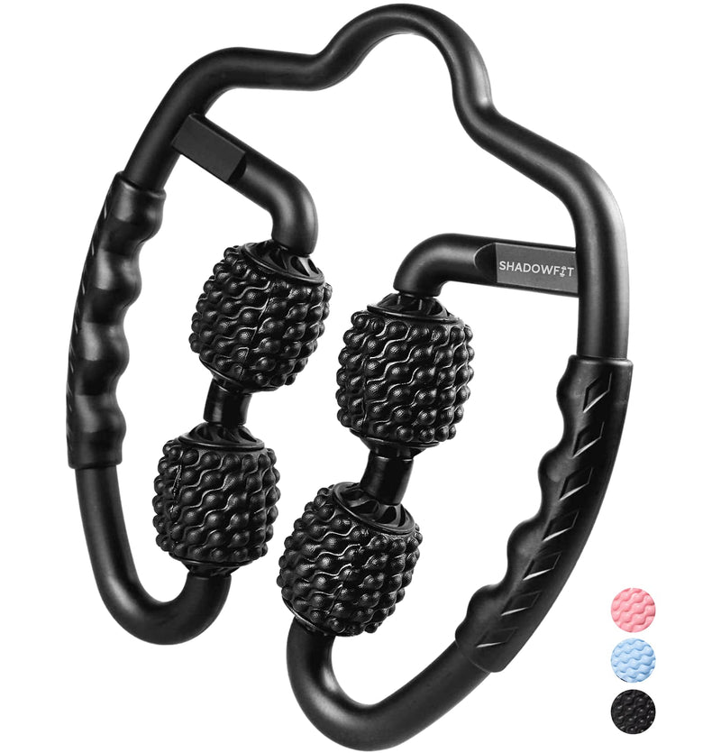 ShadowFit Muscle Massager Roller, Trigger Point Foam Roller for Calves, Legs, Arms, Shin Splints, Massage Tool to Relieve Soreness, Stiffness, and Tight Muscles, Cellulite and Deep Tissue Massaging Black - BeesActive Australia