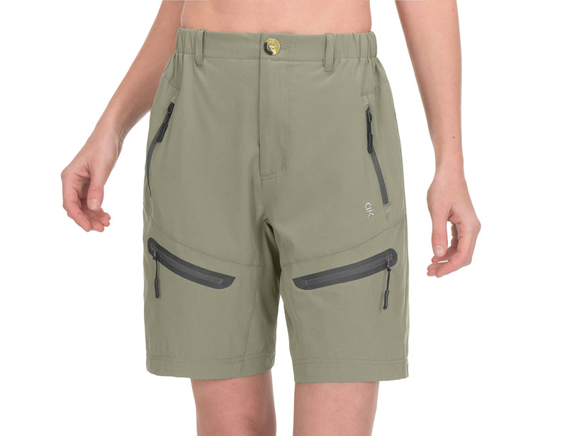 Little Donkey Andy Women's Stretch Quick Dry Shorts for Hiking, Camping, Travel B4 Silver Sage X-Small - BeesActive Australia