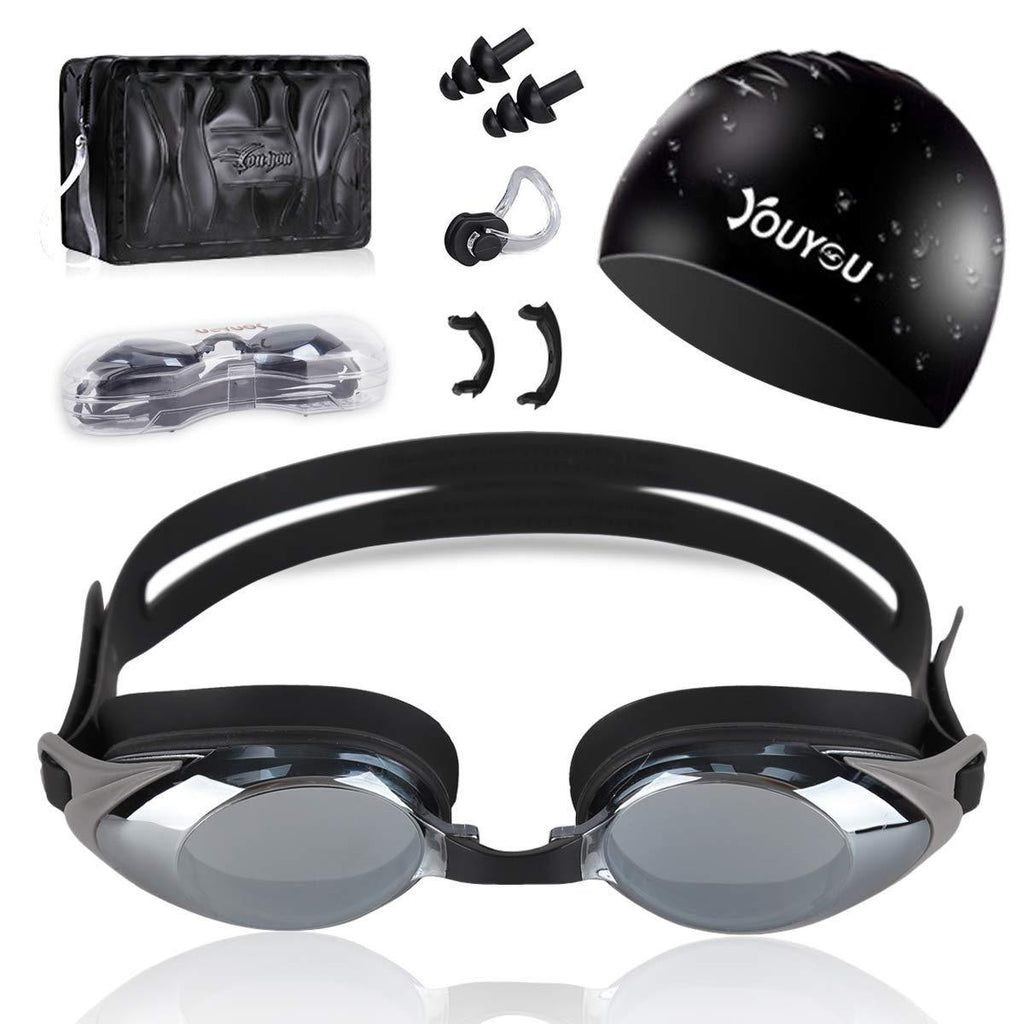 [AUSTRALIA] - HAISSKY Swim Goggles, Swimming Goggles Set No Leaking Anti Fog UV Protection Swimming Goggles Triathlon for for Adults, Men, Women, Youth, Child and Kids 