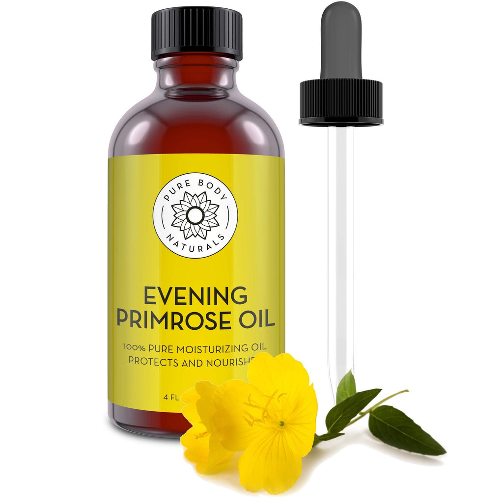 Evening Primrose Oil - liquid, not capsules - for Face, Skin and Hair by Pure Body Naturals, 4 fl oz - BeesActive Australia