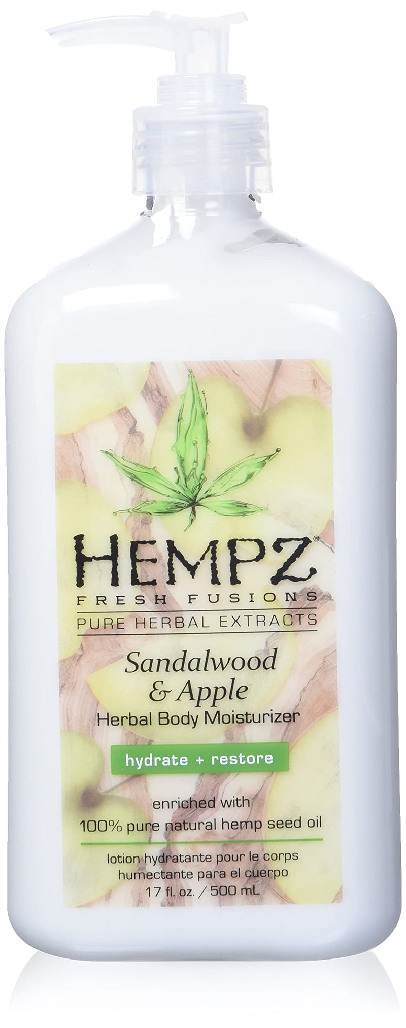 Hempz Sandalwood & Apple Herbal Body Moisturizer 17 Fl Oz (Pack of 1) - BeesActive Australia