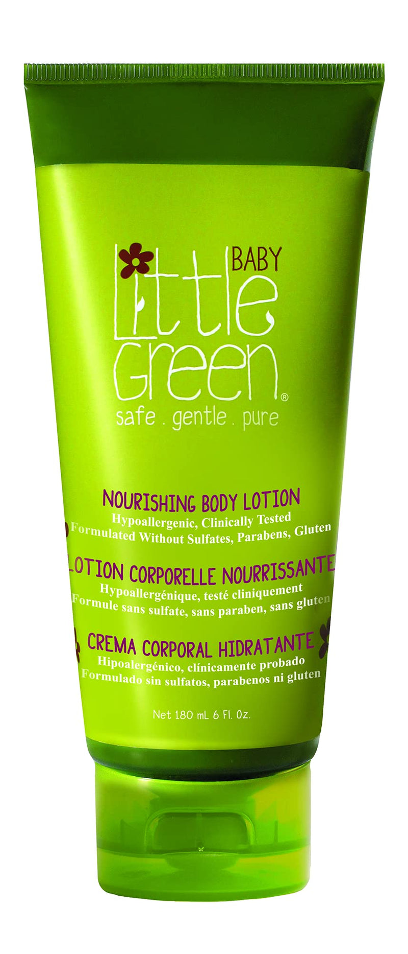 Little Green Nourishing Baby Lotion. Moisturizing Baby Body Lotion for Dry Skin and Sensitive Skin. Enriched with Shea Butter, Aloe, Avocado Oil, and Vitamin E to Nourish Skin. 6 fl. Ounces (LGBBLT6) - BeesActive Australia