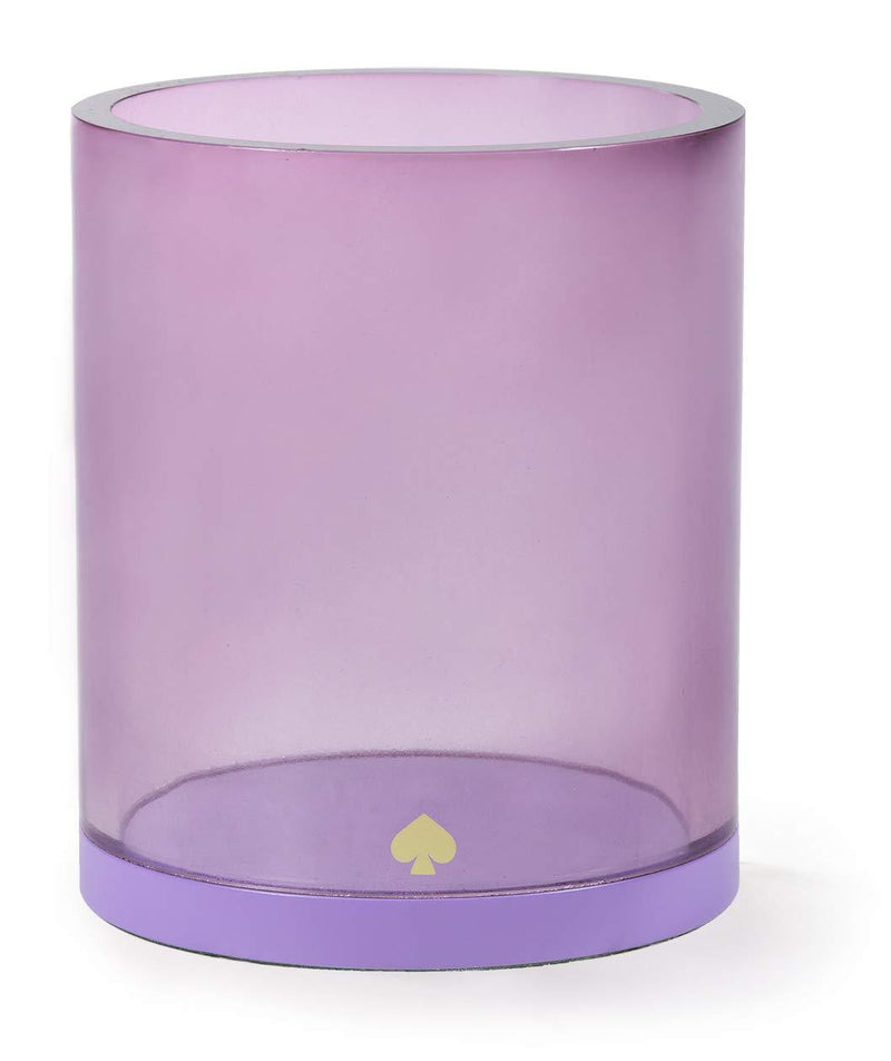 Kate Spade New York Purple Acrylic Pencil Cup, Sturdy Pen Holder for Desk, Decorative Office Supplies for Work/School, Colorblock - BeesActive Australia