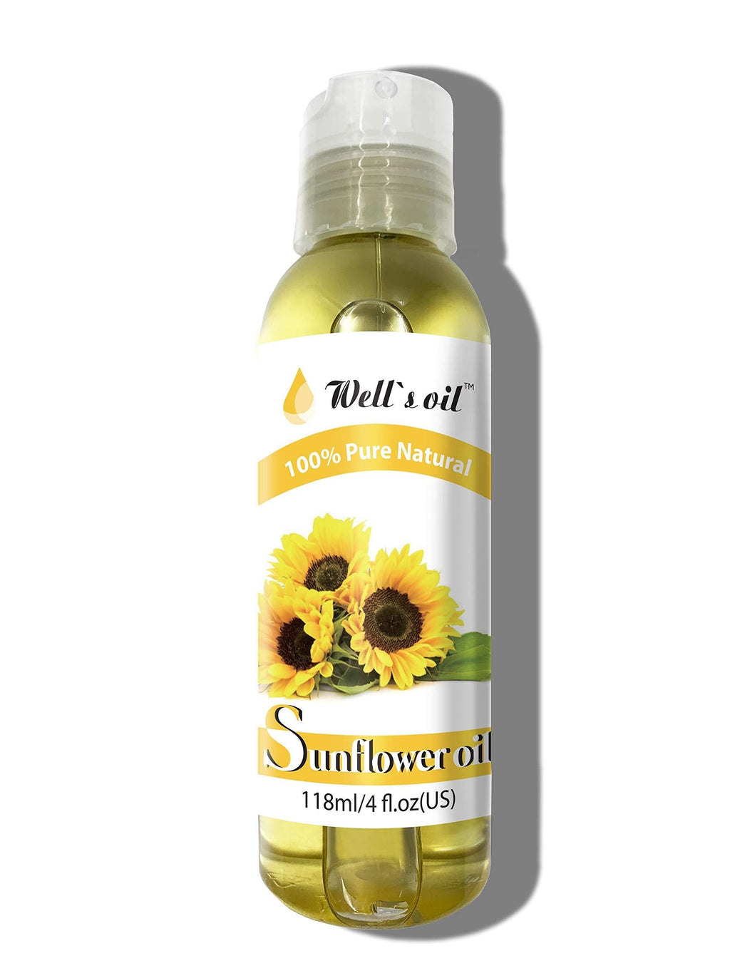 Well's 100% Pure Sunflower Oil 4oz / Moisturizes / Anti-Aging / Anti-Inflammatory - BeesActive Australia