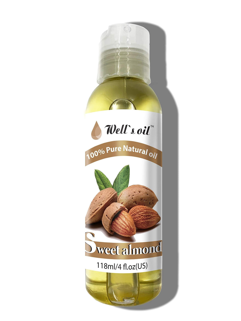 Well's 100% Pure Sweet Almond Oil 4oz / Reduces Stretch Marks / Anti-Aging / Protects Hair from External Damage - BeesActive Australia