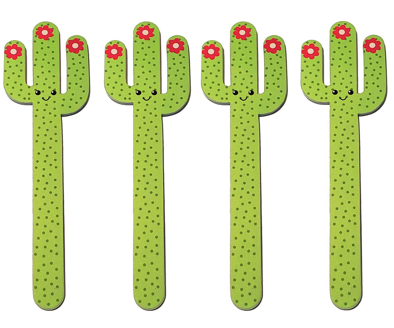 Cute Girl Cactus Nail Files 4pcs/lot Double-Sided Nail File Emery Board Set 4 - BeesActive Australia