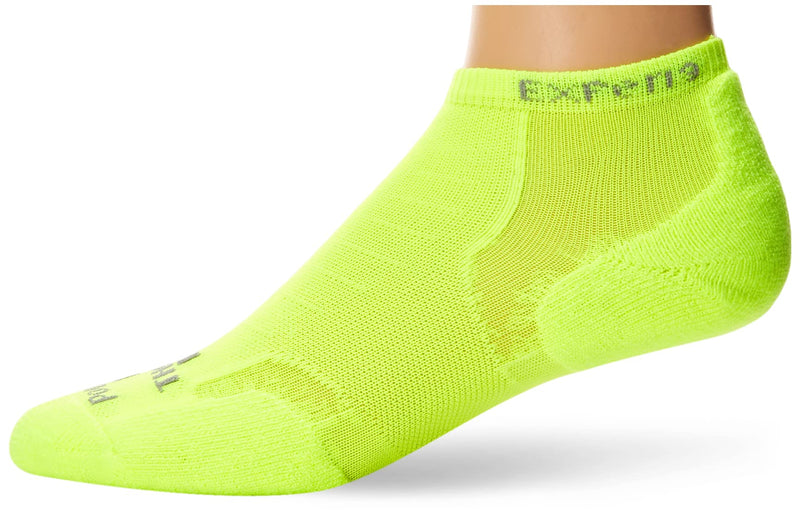 Thorlos Experia Xccu Thin Cushion Running Low Cut Socks Medium Electric Yellow - BeesActive Australia