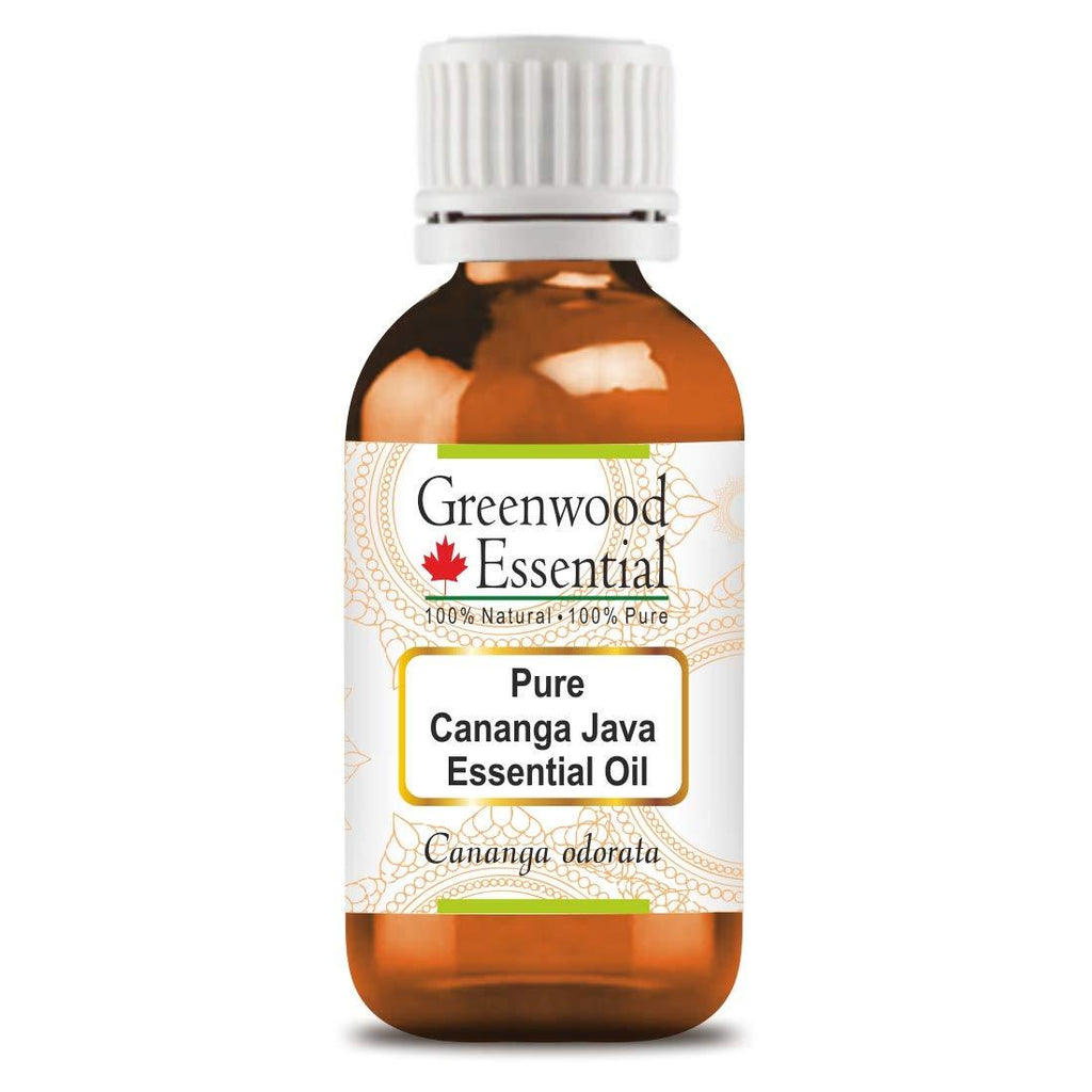 Greenwood Essential Pure Cananga Java Essential Oil (Cananga odorata) 100% Natural Therapeutic Grade Steam Distilled 10ml (0.33 oz) 10ml(0.33 Ounce) with Plastic Euro Dropper - BeesActive Australia