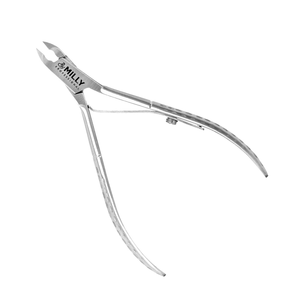 By MILLY Professional Cuticle Trimmer - All Stainless Steel - Sharp Blades - Cuticle Nipper, Cutter & Remover for Manicure And Pedicure - Essential Nail Tool for Home, Spa or Saloon - (Silver) Silver - BeesActive Australia