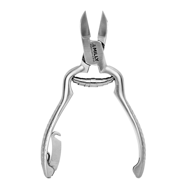 By MILLY Professional Toenail Clippers - All Stainless Steel - Heavy Duty, For Ingrown or Thick Toenails - Essential Pedicure Tool - Toe Nail Cutter - (Silver) Silver - BeesActive Australia