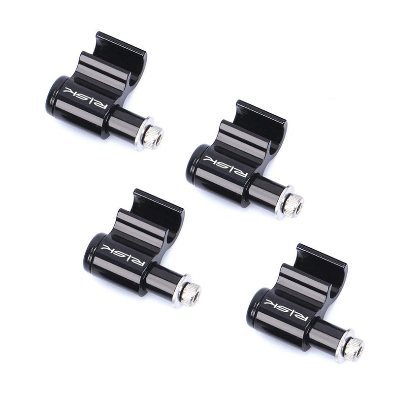 Farbetter 4 Pieces Bicycle Cable Guide, Hydraulic Brake Cable Housing Holder, Hose Wire Clips Clamps, Cable Grip, Black Alloy - BeesActive Australia