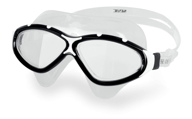 SEAC Profile, Swimming Mask Goggles for Men and Women Black/White - BeesActive Australia