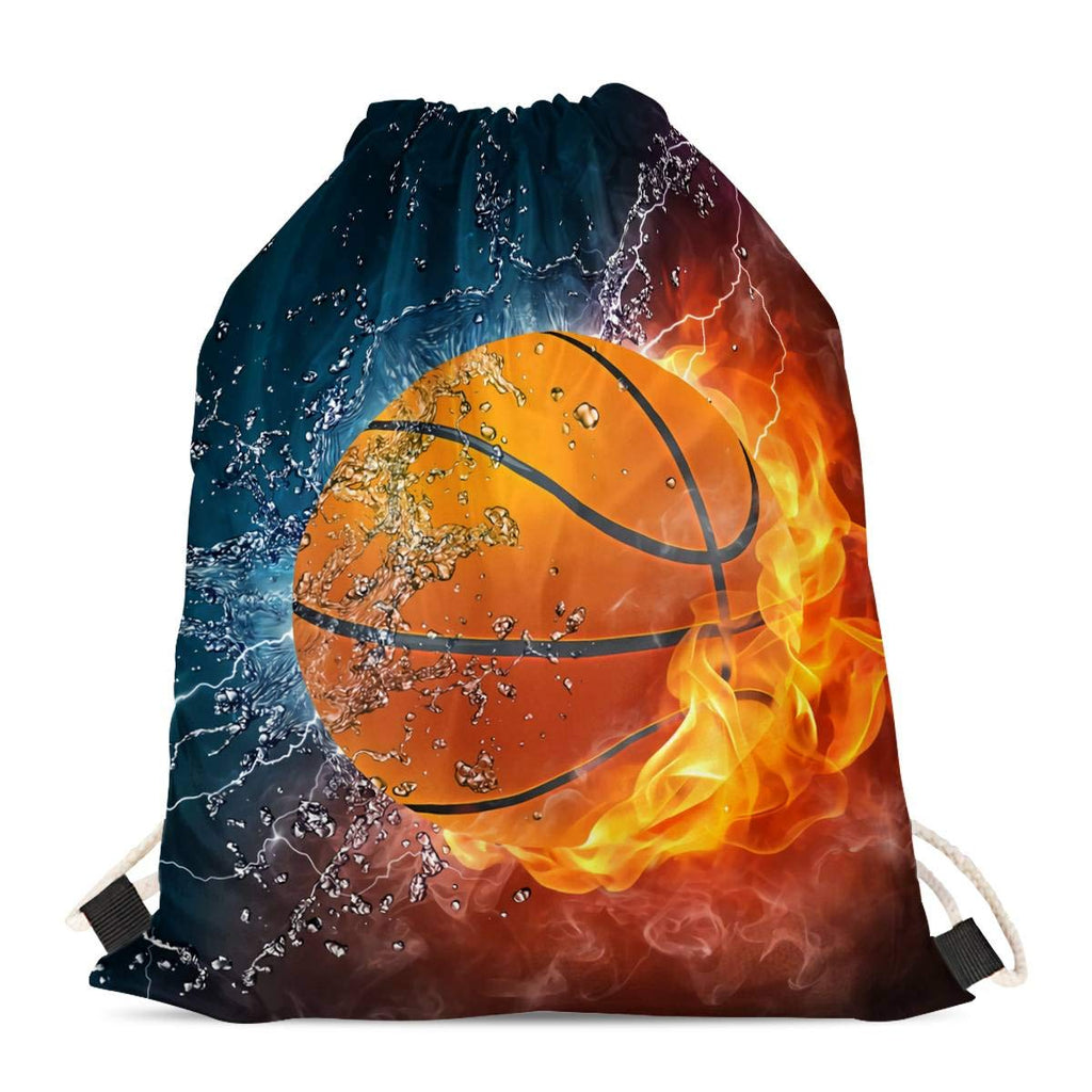 doginthehole Animal Horse Printed Durable Drawstring Bags Teenager Backpacks Basketball - BeesActive Australia