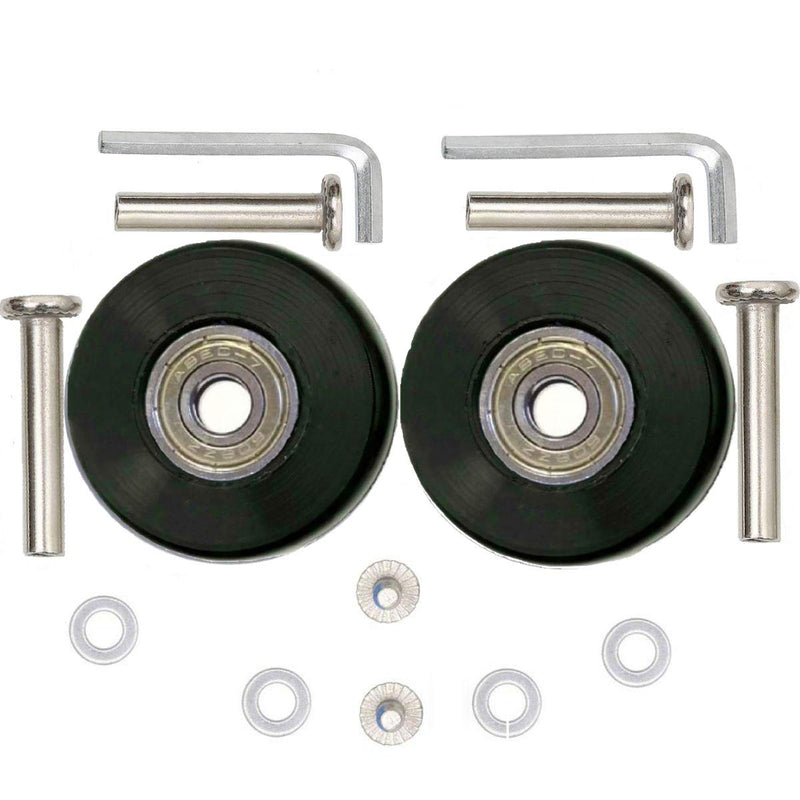 ORO 1 Pair Luggage Wheels Replacement 45/50/54/60/64/68/70/72/75/80/84/87/90mm Case Wheels with 8mm(0.31") Bearings Wheels for Suitcase and Inline Outdoor Skate and Caster Board - BeesActive Australia