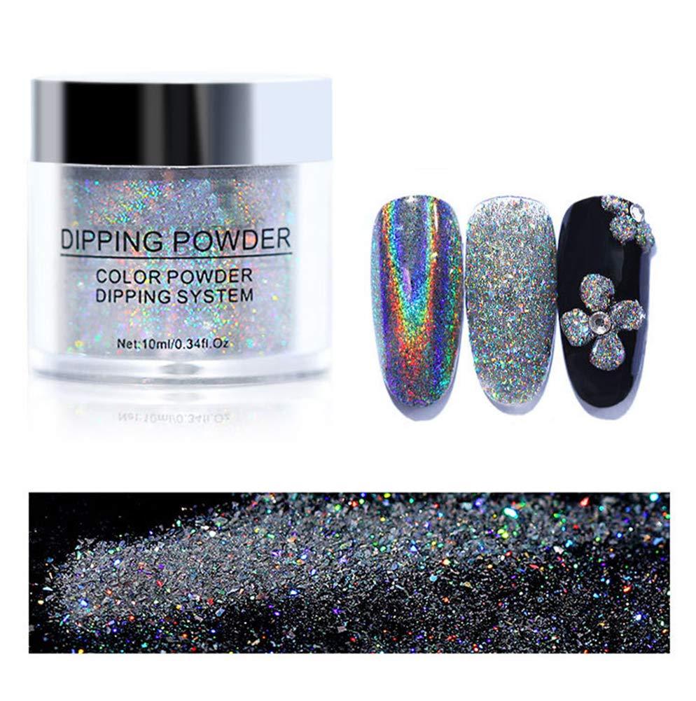 Minejin Nail Art DIY Laser Dipping Powders Acrylic Manicure Pigment Dust Tips - BeesActive Australia