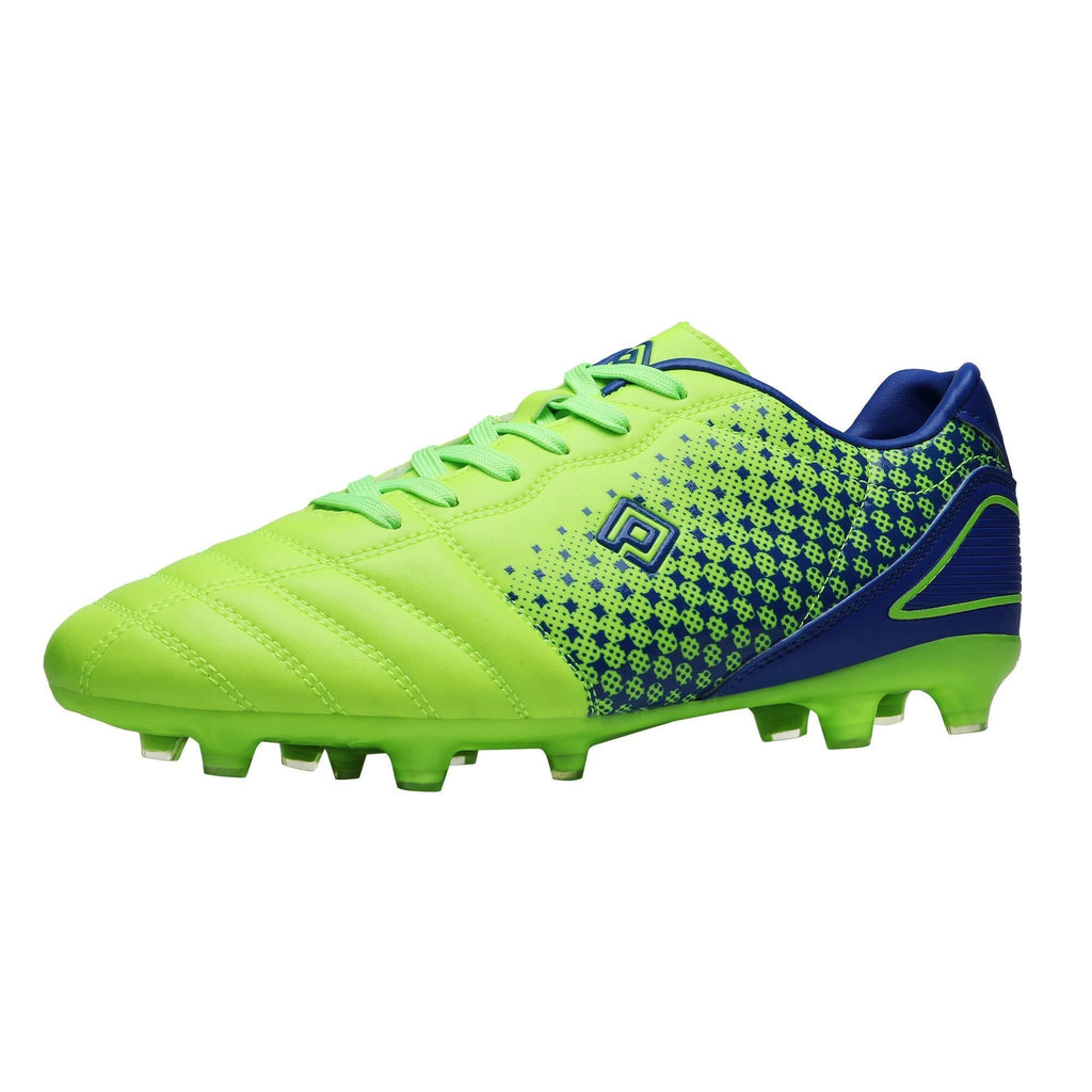 DREAM PAIRS Men's Firm Ground Soccer Cleats Soccer Shoes 6.5 Neon/Green/Royal - BeesActive Australia