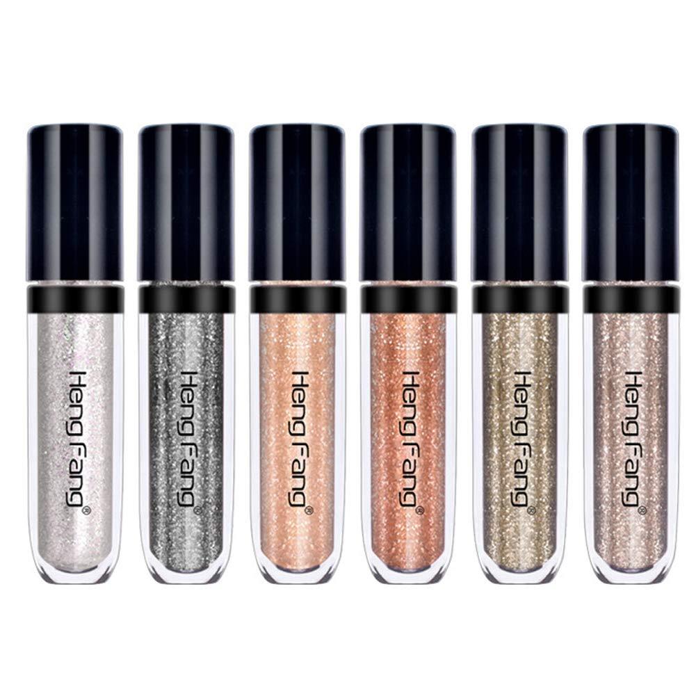 Lucoss liquid Eyeshadow,Liquid Glitter Eyeshadow Shimmer Metallic Eyeshadow Liquid Long Lasting Effect Waterproof Shiny Eyeshadow pencil Eye Makeup - BeesActive Australia