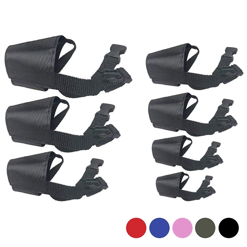 JYHY Nylon Dog Muzzle - Adjustable Quick Fit pet Muzzle Prevent from Biting Barking and Chewing for Small Medium Large Dogs Black - BeesActive Australia