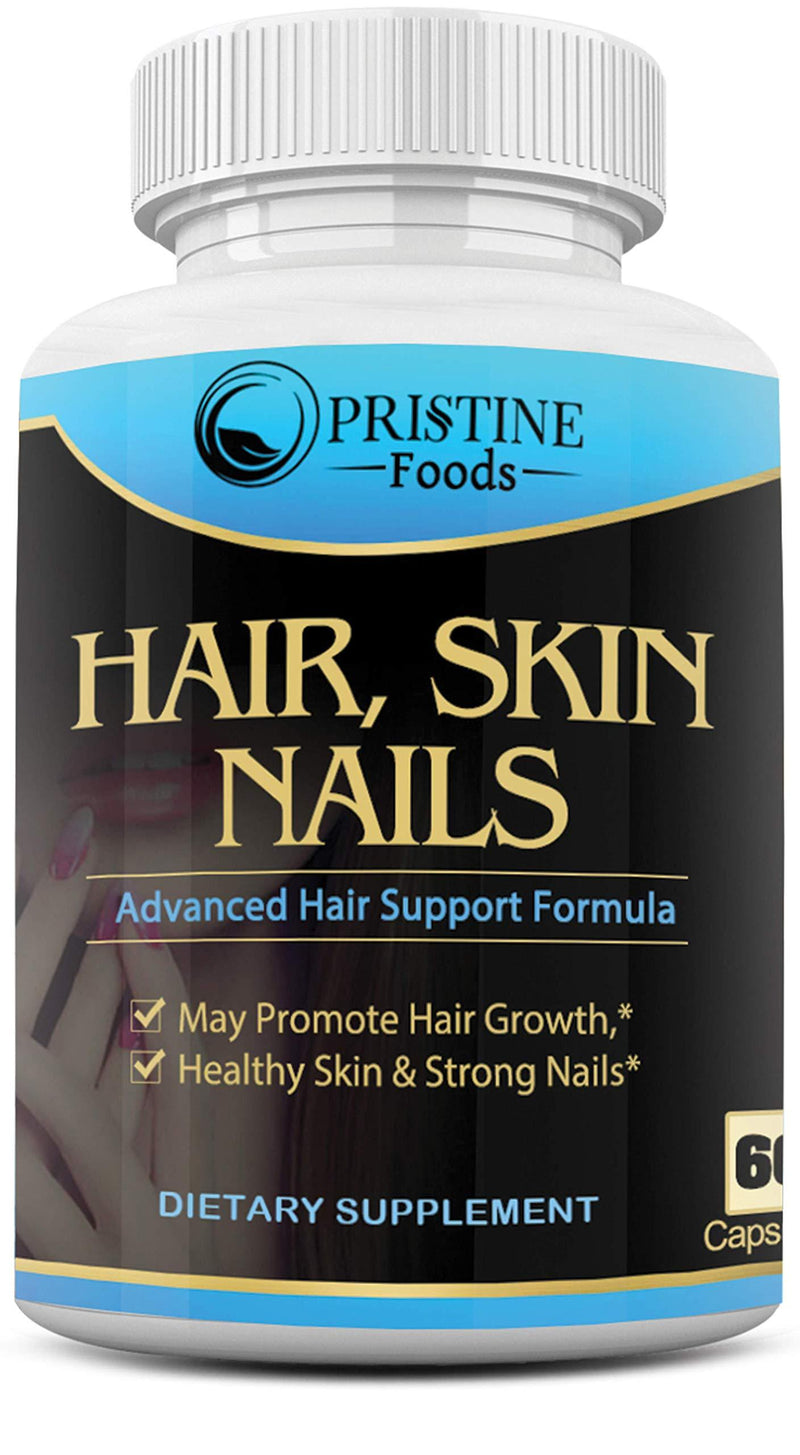 Pristine Foods Hair, Skin, Nails Vitamins – Biotin to Make Your Hair Grow & Skin Glow with 20+ Vitamins - Nail Growth and Skin Care Formula for Men & Women - BeesActive Australia