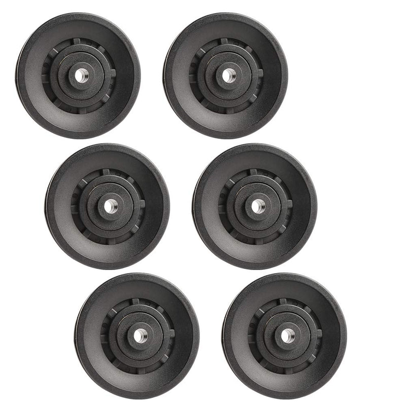Topfinder 90mm Universal Bearing Pulley Wheel for Cable Machine Gym Equipment Part Garage Door 6 PCS - BeesActive Australia