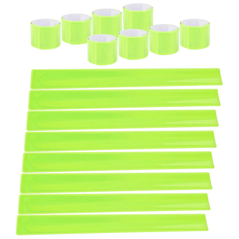HEQUSigns 20 Pcs Reflector Snap Bands Fluorescent Slap Armbands Reflector Strips High Visibility Slap Safety Bands for Children Adults Boys and Girls When Cycling Running Jogging - BeesActive Australia