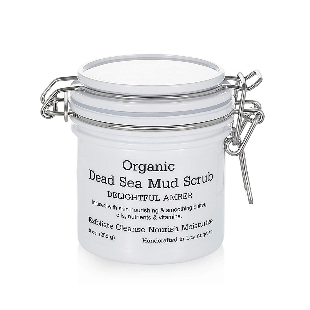 Organic Dead Sea Mud Scrub - Ultimate Detoxifier, Exfoliating Face and Body Scrub for Women and Men. Works as Face Moisturizer, Blackhead Remover, Face and Body Wash. Delightful Amber. 9 oz 9 Ounce (Pack of 1) - BeesActive Australia