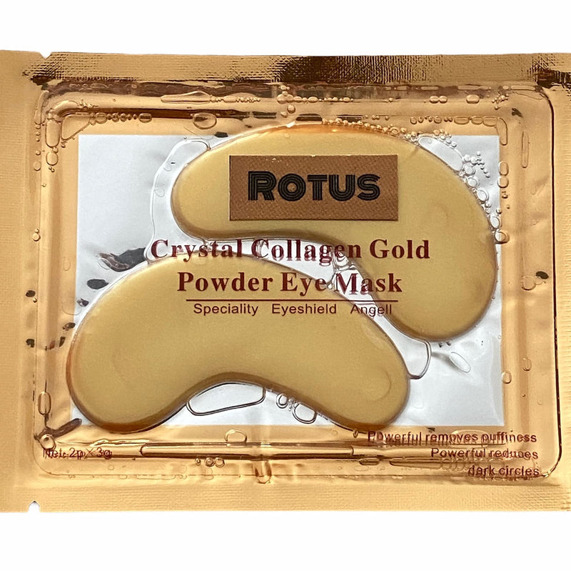 Rotus 30 Pairs 24K Gold Under Eye Mask Power Crystal Gel Collagen Masks, Great For Anti Aging, Dark Circles and Puffiness - BeesActive Australia