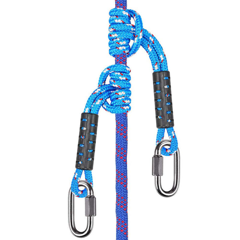 BeneLabel Poseidon Series Sewn Prusik Loops Ropes, Safety, 19", Diameter 2/5", 2 Pack, Blue - BeesActive Australia