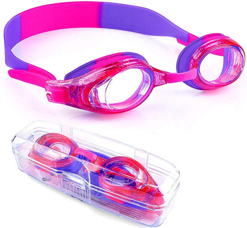 iToobe Kids Goggles, Swimming Goggles for Childs Kids Boys Adults Men Waterproof Goggles for Age 3-16 Purple - BeesActive Australia