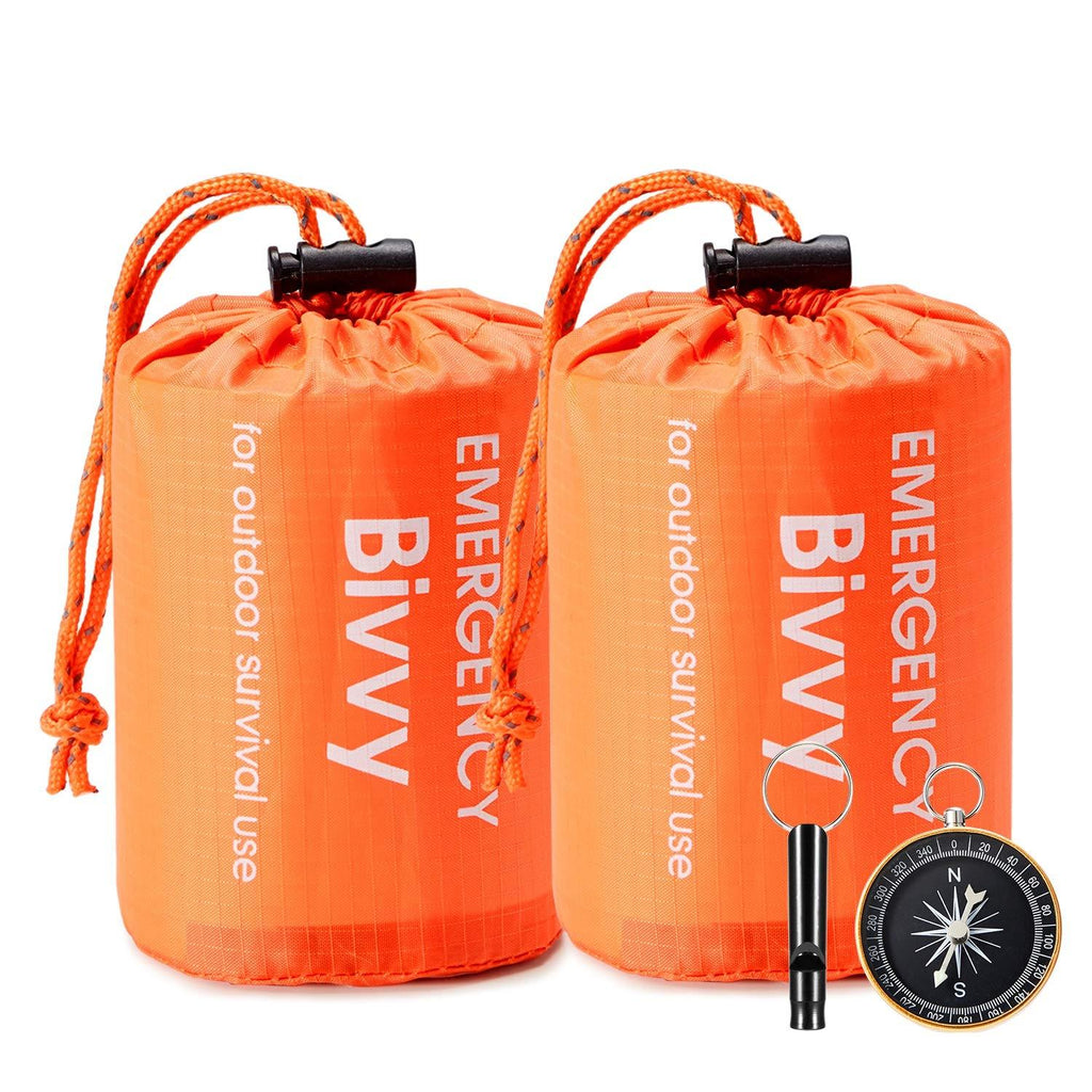 Esky Emergency Sleeping Bag, Waterproof Lightweight Thermal Bivy Sack, Survival Blanket Bags Portable Sack for Camping, Hiking, Outdoor(2 Pack) - BeesActive Australia