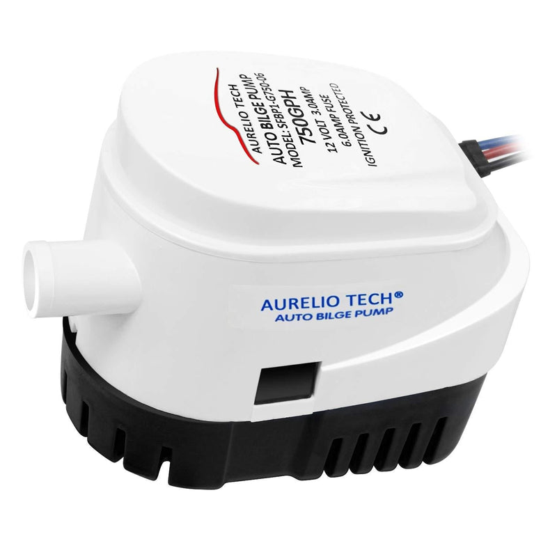 [AUSTRALIA] - AURELIO TECH 12V 750GPH Automatic Submersible Bilge Pump for Boats with Float Switch 