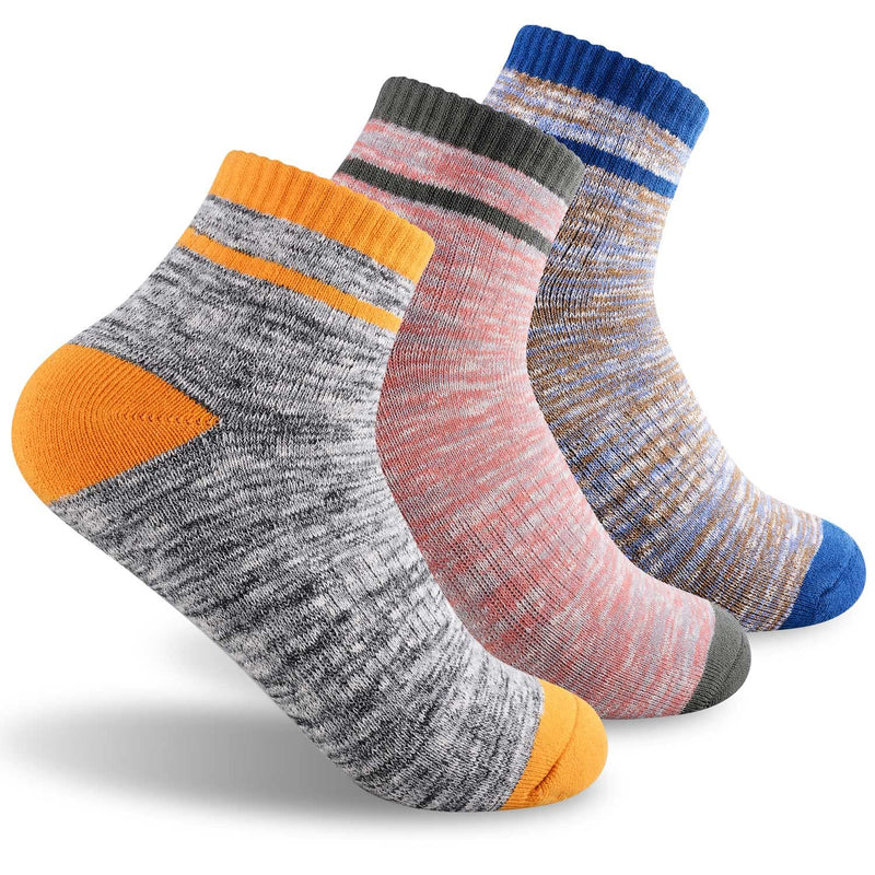 Hiking Walking Socks For Women, FEIDEER Multi-pack Outdoor Recreation Socks Moisture Wicking Crew Socks Gray Blue/Gray Pink/Gray - Quarter 4.5-7 - BeesActive Australia