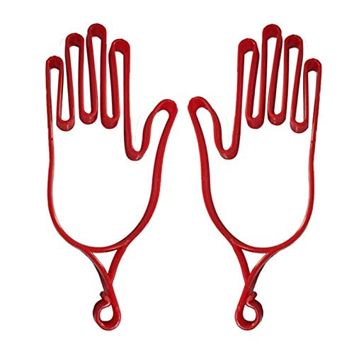 QHALEN 1 Pair Golf Gloves Stretcher Holder Keeper Hanger for Gloves Maintenance Accessory Equipment Red - BeesActive Australia