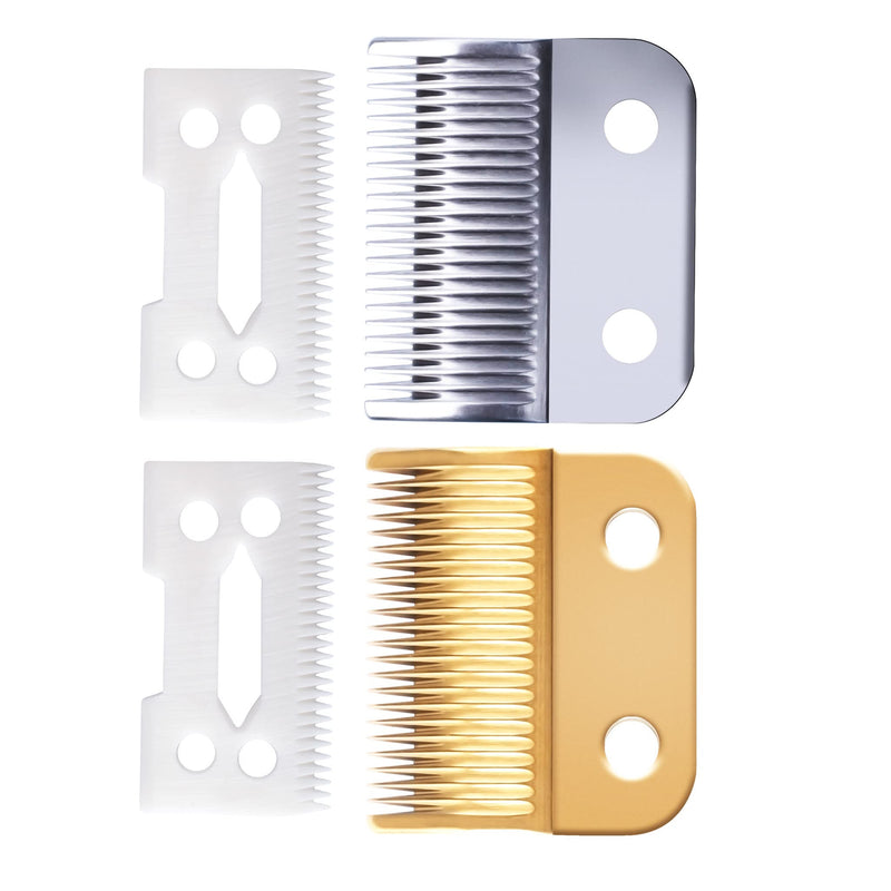 Clippers Blades Replacement Compatible with Wahl 30-15-10(#1037-400),Professional Animal Standard Adjustable Blade Set,Ceramic Dog Blade Set,2 Set(Gold /Silver) - BeesActive Australia