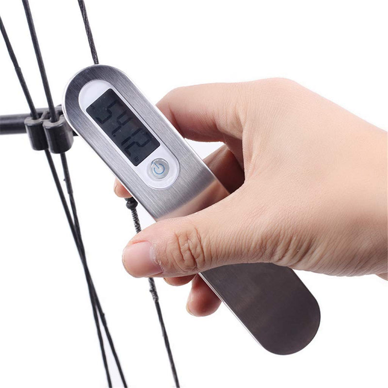 Votono Digital Archery Scale Recurve Bow Compound Bow Hunting Scale Luggage Scale with LCD Display 110 Lbs (Silver) - BeesActive Australia