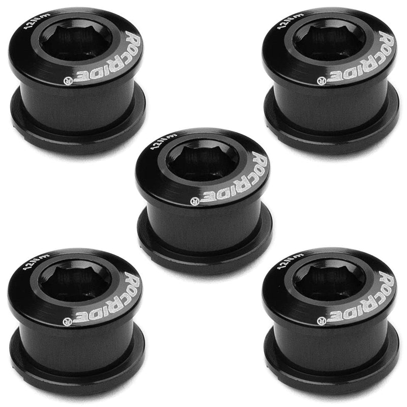 RocRide Single Chainring Bolts in Aluminum or Steel. Pack of 5. BLACK ALUMINUM - BeesActive Australia