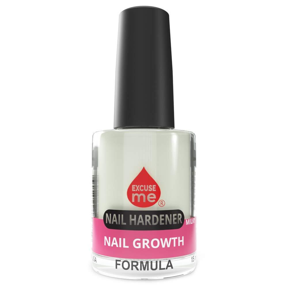 Excuse Me Strengthener Nail Hardener Growth Milky Formula Stronger, Harder Nails 0.5 oz - BeesActive Australia