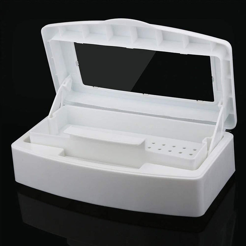 Karlash Professional Sterilizer Tray Box Clean Nail Art Salon Manicure Implement Tool Cover with Show Products for Nail, Tweezers, Hair Salon, Spa & Cutter Manicure Equipment Nail Art Tool CLEAR COVER - BeesActive Australia