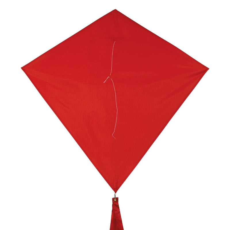 [AUSTRALIA] - In the Breeze 3299 - Cherry 30 Inch Diamond Kite - Solid Red, Fun, Easy Flying Kite 