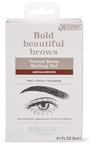 Equate Tinted Brow Styling Gel- Medium Brown - BeesActive Australia