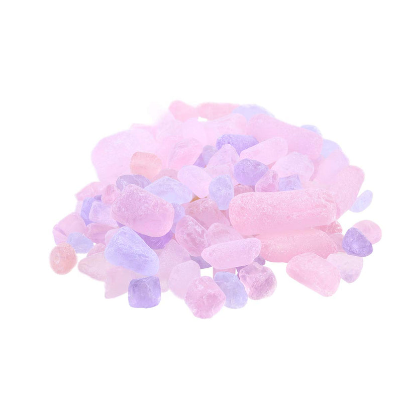 balacoo Aquarium Gravel Stone Natural Gravel Irregular Shape Polished Gravel for Outdoor Garden Landscaping Vase Fillers Decoration Pink Purple - BeesActive Australia